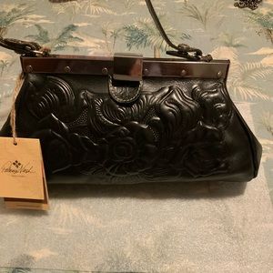 Patricia Nash Ferrara Frame Satchel.